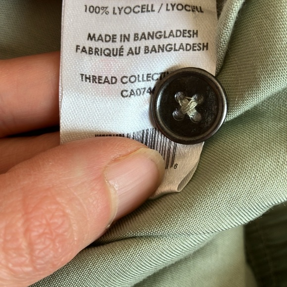 Mexx high rise cargo pants lyocell pull on wide leg sage green - Picture 9 of 9